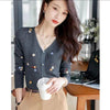 Sophisticated Embroidered Slim Fit Sweater in White - Female Pullover with Flight Sleeves for Stylish Winter Wear.