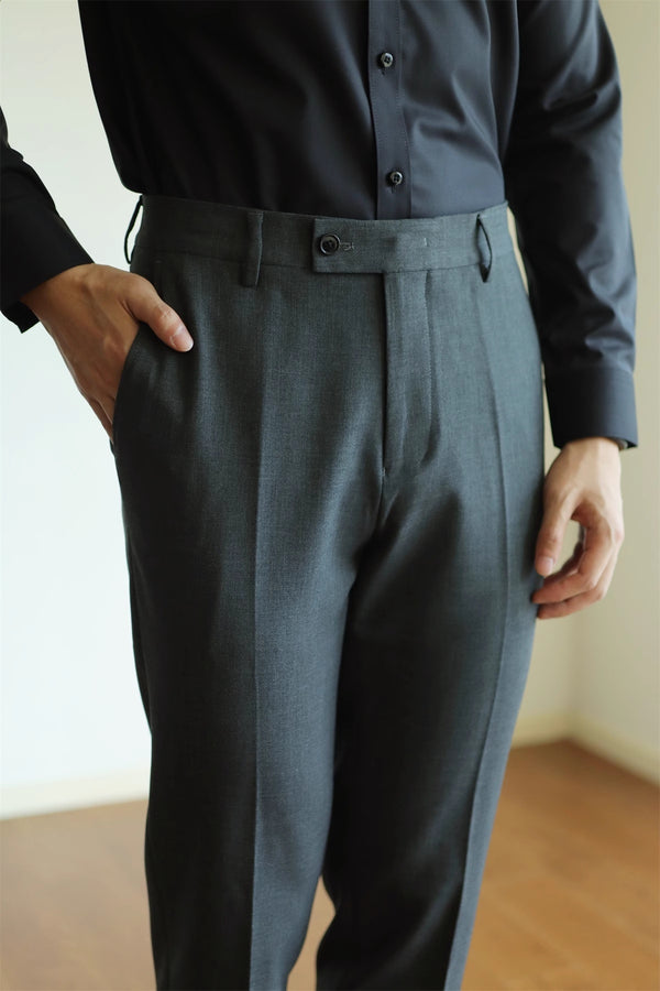 Men's Slim Fit Elastic Business Trousers in Various Colors, Stretchy & Stylish Office Attire for Men, Sizes 30-40