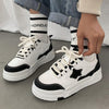 Trendy Women's Skate Shoes with Bold Thick Sole in Blue, Pink, and Black - All-Season Wear for Versatile Style