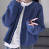 Thickened Wool Cardigan for Women in Various Colors - Fashionable, Comfortable, Zippered Design - Winter Essential Top