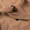 French Woolen Coat with Belt for Casual Wear - Polyester Outerwear in Classic Style, Ideal for Winter - Available in S, M, L - Elegant and Warm.
