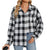Trendy Striped Plaid Shirt Coat in Bold Tones, High-Quality Cotton, Long Sleeve - Versatile Fashion Piece in Bold Colors