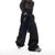 Casual Loose Fit Stitched Black Trousers for Women