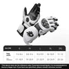 Premium Long Carbon Fiber Motorcycle Gloves in Warrior Black for Ultimate Protection and Style. Full-length design with genuine sheepskin comfort.