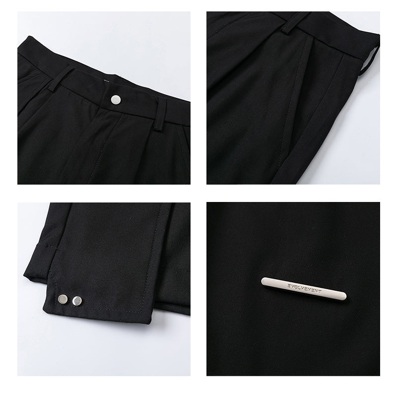 Niche Irregular Design Drape Trousers