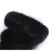 Women's Tech-Friendly Sheepskin Gloves - Black and Brown - Sizes S, M, L - Thermal Insulation - Touch Screen Compatibility.