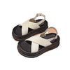 Women's Roman Style Platform Sandals in Beige - Stylish and Comfortable Footwear for Summer - Sizes 36-41