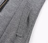 Mid-Length Thermal Trench Coat in Various Colors - Wool Blend, Slim Fit with Oblique Zipper, Stylish Men's Winter Outerwear.
