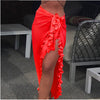 Women's Beach Chiffon Lace Skirt in Multiple Colors | Sun-Proof Polyester Outdoor Skirt for Women | Summer Fashion Essential