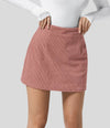 Chic A-Line Corduroy Skirt in Black - Women's Fashion Statement