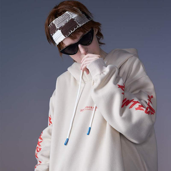 Stylish Retro Shark Print Hip Hop Hoodie in Blue and Khaki, High-Quality Unisex Sweatshirt for Streetwear Fashion