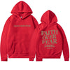 Inspirational "Faith Over Fear" Christian Unisex Hoodie