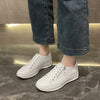 Women's Plus Size Lace-Up Platform Pumps in Fashion Colors - Red, White, Black, Pink. Casual style with low cut design.