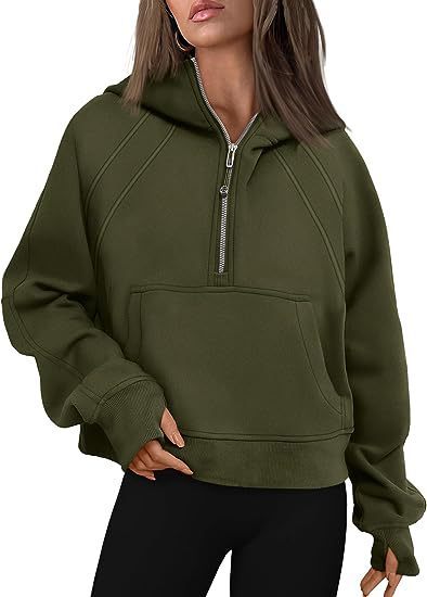 Cozy Winter Hooded Sweatshirt with Pocket | Women's Loose-Fit Top