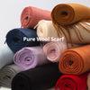 Luxurious Unisex Wool Scarf in Various Solid Colors - Winter & Autumn Fashion Accessory