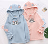 Comfy Merry Pretty Women's Cotton Hoodie Sweatshirt - Relaxed fit, cozy plush fabric, fashionable style. Ideal for casual wear.