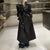 Mid-Length Leather Windbreaker Coat in Classical Black - Industrial & Stylish Look - S to XL Available.