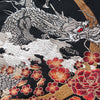 Dragon Embroidered Black Hooded Zipper Sweatshirt for Men and Women, Winter Wear