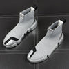High-Top Men's Breathable Sock Shoes for Spring in Golden or Silver - Fashion Trend - Lightweight, Korean Style - Sizes 38 to 46.