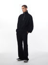Modern Men's Slim-Fit Gray-Black Pants - Versatile, sleek, and comfortable trousers for work or casual wear, designed for a fashionable man.