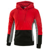 Stylish Color Block Women's Polyester Sweater in Yellow, Red, Blue