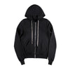 American Fashion Men's Black Hooded Coat - Loose Fit, Cardigan Style