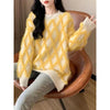 Women's Lazy Sweater in Pink | Design Sense | Flying Sleeves | Plus-Size | Premium Acrylic | Autumn & Winter Fashion