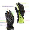 All-Weather Motorcycle Gloves - Waterproof, Windproof & Insulated for Ultimate Comfort & Safety with Shock-Absorbing & Anti-Skid Features