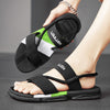Breathable Men's Casual Sandals - Black, Blue, Green - Sizes 37-45