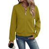Chic Long-Sleeve Zippered Cardigan in Solid Colors