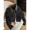 Cozy Style Elegant Cardigan Sweater in Red, Brown, Apricot, or Black, sizes S-2XL, made of high-quality Polyester.