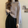 Chic Short Knitted Top in Dark Red - Trendy urban style with tassels & flying sleeves - Women's fashion for New Year - Available sizes S-XL