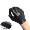 Men's Luxury Fleece-Lined Sheepskin Gloves in Brown Black Leather