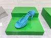 Luxurious Sheepskin High Heel Sandals in Multicolor Fashion