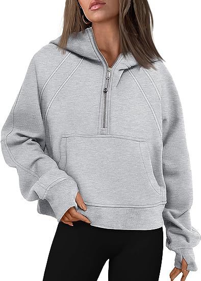Cozy Winter Hooded Sweatshirt with Pocket | Women's Loose-Fit Top