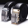 Elegant Business Leather Belt with Automatic Buckle for Men - Double Skin Leather - Stylish & Durable Fashion Accessory