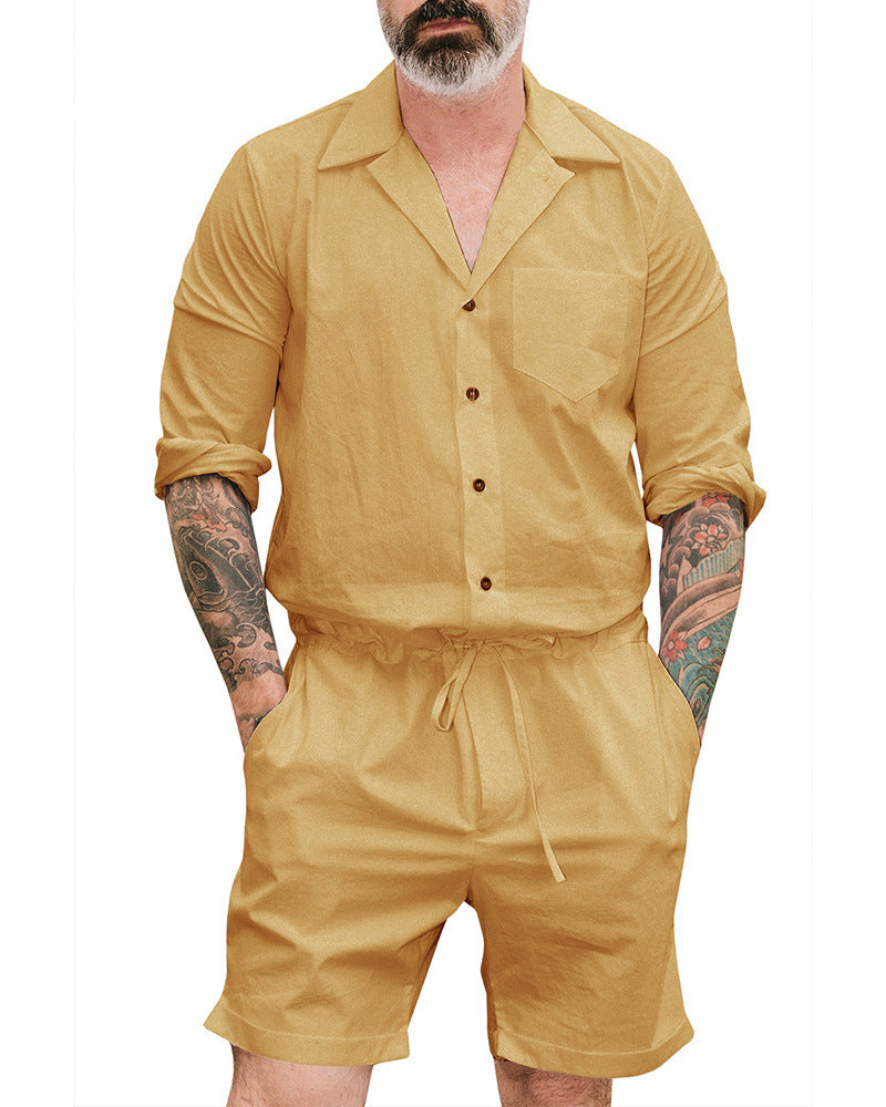 Men's Casual Fashion Suit Jumpsuit