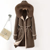 Women's Versatile Cotton-Padded Coat with Removable Lining in Various Colors and Sizes