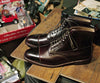 Dapper Gentleman's Leather Suit Boots with Lace-up Closure, Mid-Calf Height, Full-Grain Leather - Men's Elegant Footwear