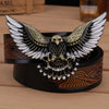 Western Leather Personality Belt in Various Colors - Trendy Two-Layer Cowhide Belt for Men and Women - Alloy Buckle - Available in Different Lengths