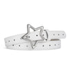 Women's Slim Star-Buckle Belt in Black, Brown, Camel & More - Trendy PU Leather Belt with Alloy Buckle - Versatile Fashion Accessory