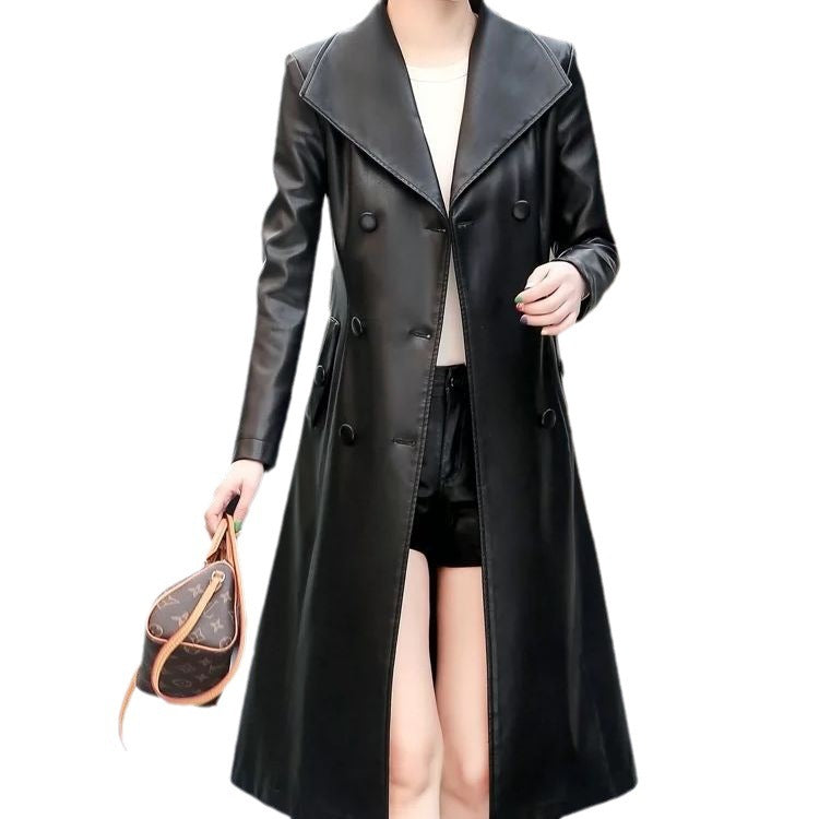 Leather Coat Women's Windbreaker Women's Thin Casual