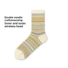 Vintage Rhombus Pattern Mid-Calf Cotton Socks in Multiple Colors