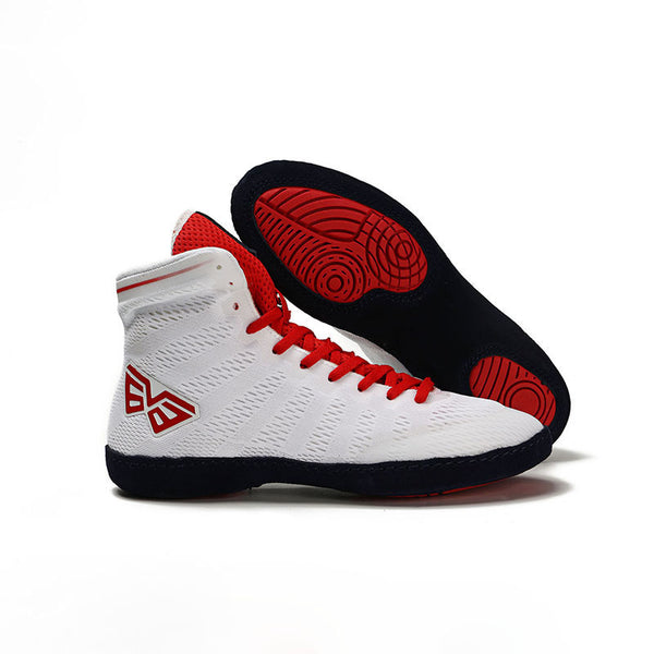 Men's Indoor Training Shoes for Weightlifting - White, Black, Gray - Elastic Band - Fitness and Squat Shoes - Durable Rubber Sole - PVC Upper - Height Increase - Sizes 38-45