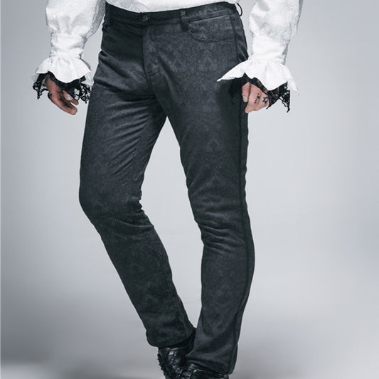 Men's Gothic Fashion Straight Waist Casual Pants