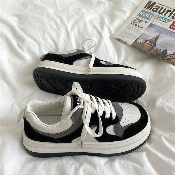 Platform Big Toe Shoes with Rubber Sole for Height Boost