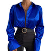 Autumn Long Sleeve Polo Collar Shirt in Vibrant Colors