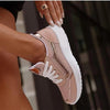 Women's Lace-Up Low-Top Sport Shoes in White Black Pink