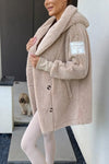 Casual Women's Plush Loose Hooded Coat in Various Colors for Fall/Winter, Sizes S-3XL