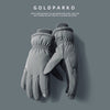 Winter Fleece-Lined Cotton Gloves for Outdoor Activities